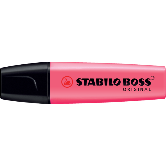 Szövegkiemelő 2-5mm, vágott hegyű, STABILO Boss original pink