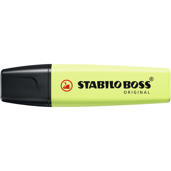 Szövegkiemelő 2-5mm, vágott hegyű, STABILO Boss original Pastel lime