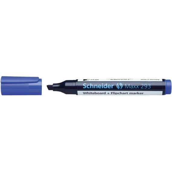 Tábla- és flipchart marker 2-5mm, vágott végű Schneider Maxx 293 kék
